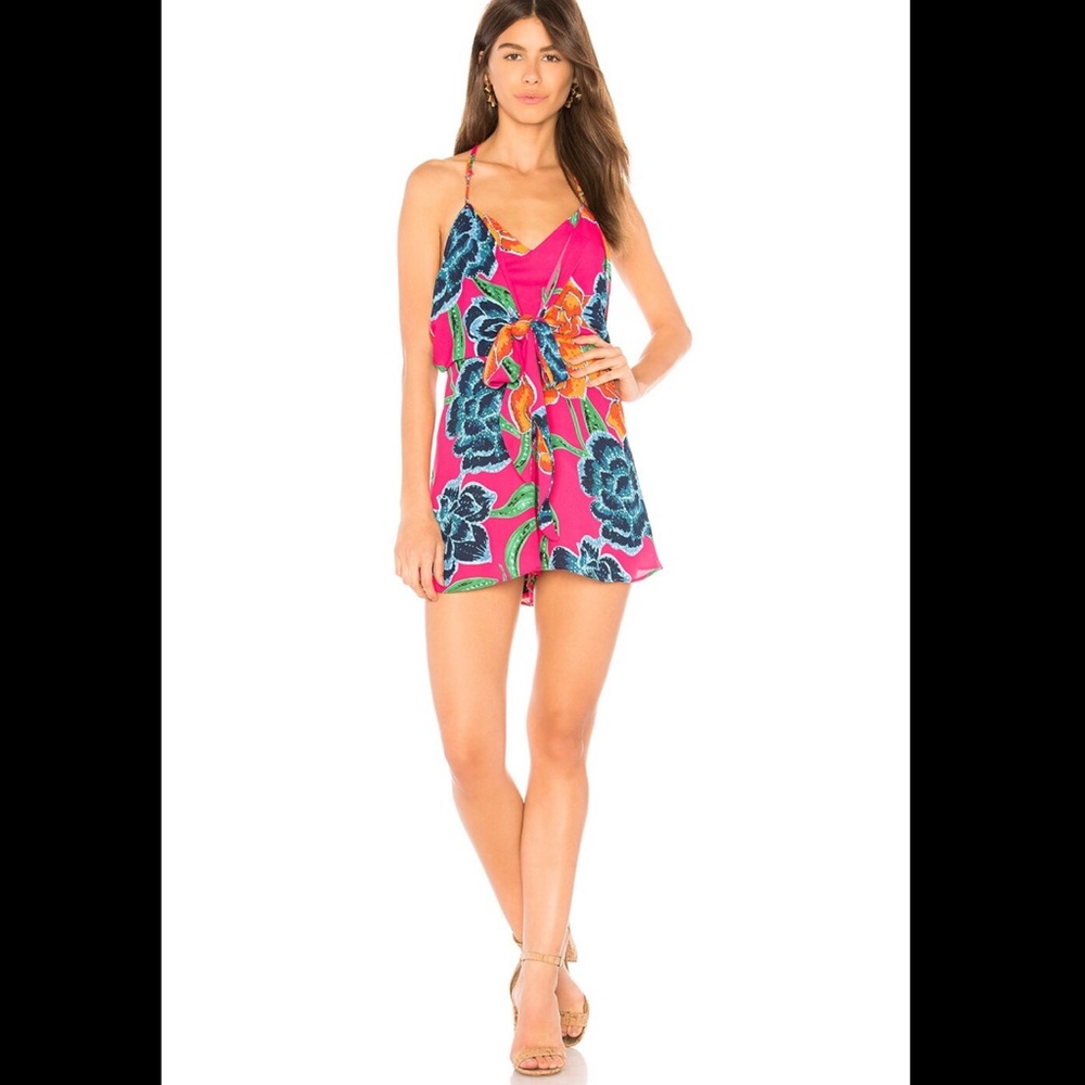 Traded Show me your mumu romper floral pink - Picture 2 of 3